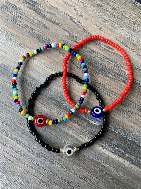 bracelets evil eye beads